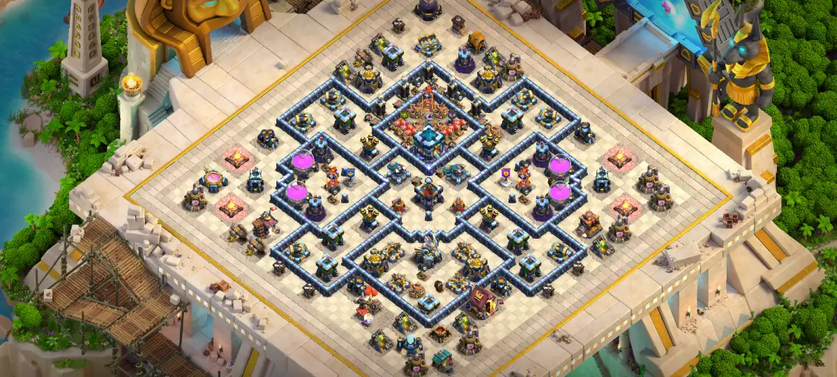 CoC TH13 Anti Electro Dragon War Base Layout Copy