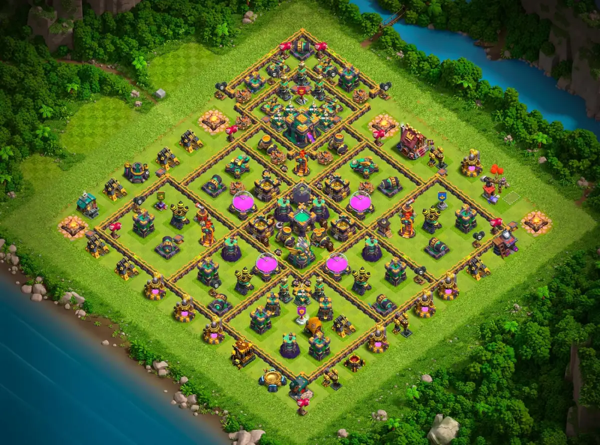 TH14 Legend League Base Layout for Clash of Clans Defense