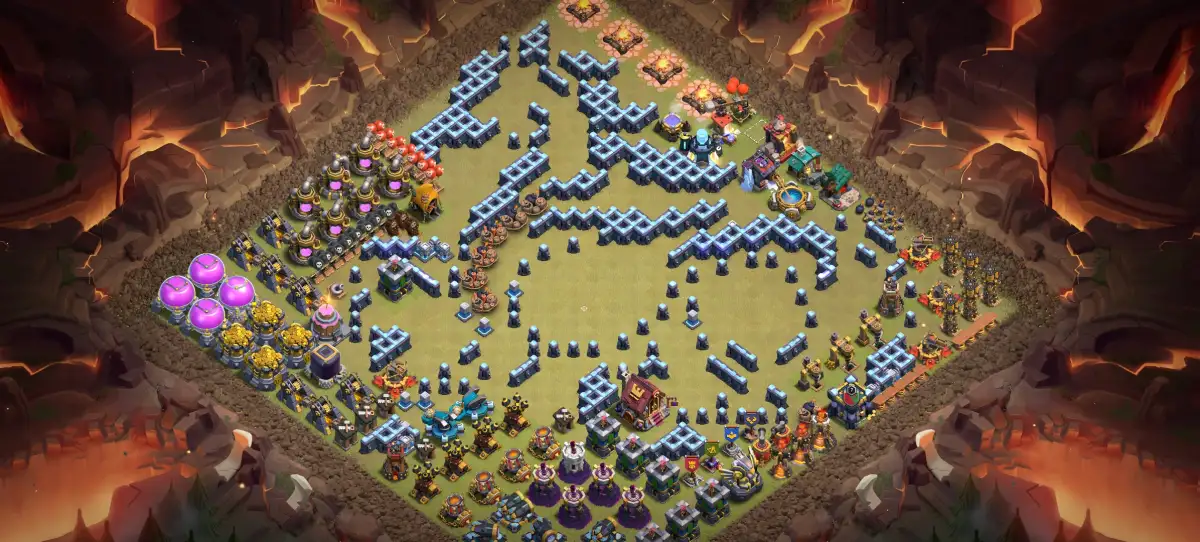 TH14 Troll Funny War Badr Base for CoC Copy Link