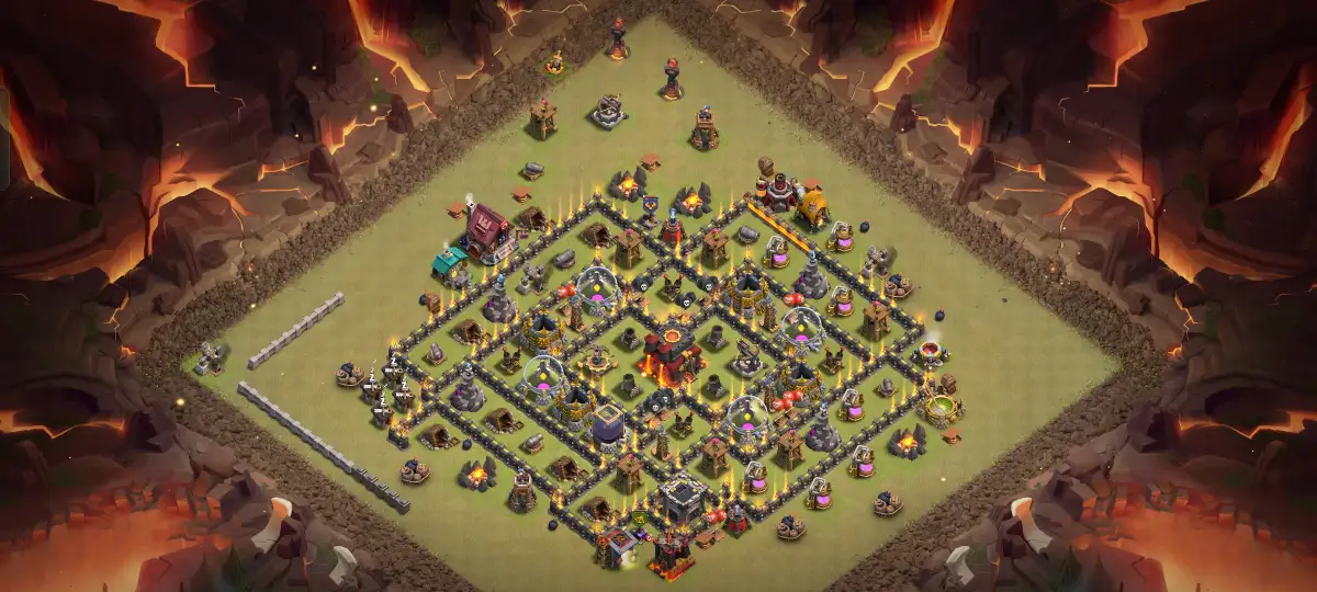 TH10 Anti 2 Star War Base Layout for Clash of Clans