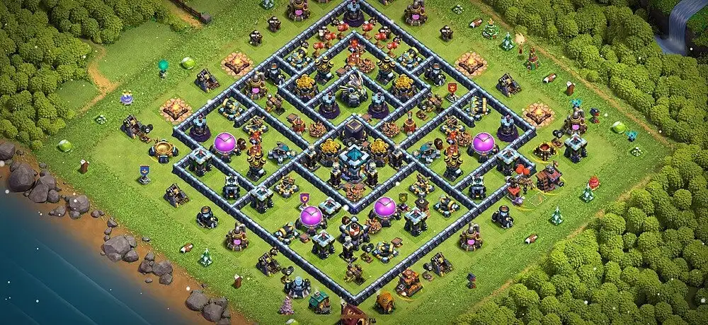 Layout Trusted TH13 Farming Coc Layout | Anti Everything Storage Master