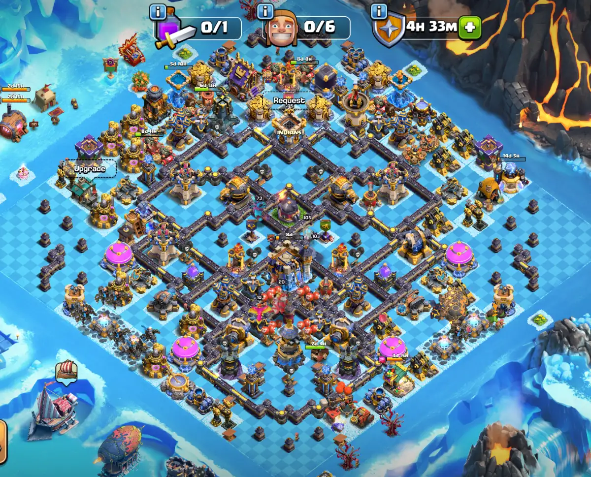 Anti 3 star TH18 War Base Latest 2026 Layout