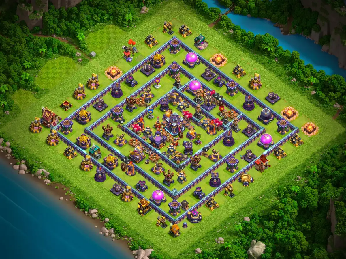 TH15 Anti 2 Star Legend League Base Layout Copy Link