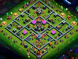 Savage TH13 Farming Coc Layout | Anti Everything Clanians