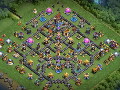 Layout TH18 Legend League War Base Anti 2 Star and Anti 3 Star