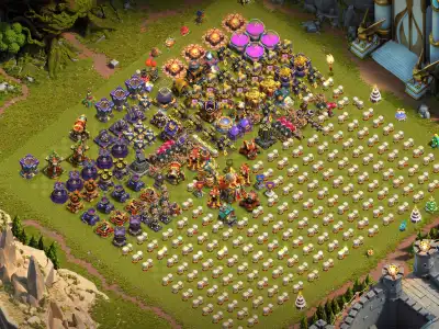 Layout TH16 Progress Base Layout for Clash of Clans with Open Build Space