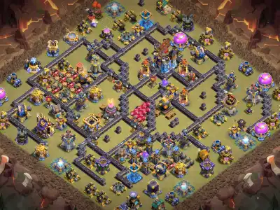 Layout TH18 War Base Anti 2 Star Layout for Legend League