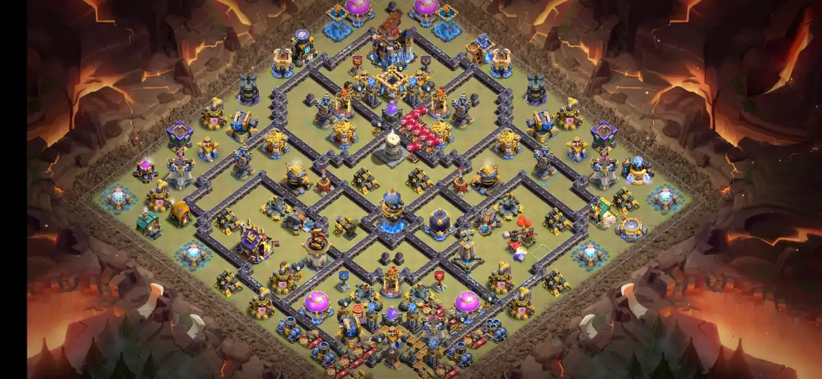 TH18 War Base Anti 2 Star Layout for Clash of Clans
