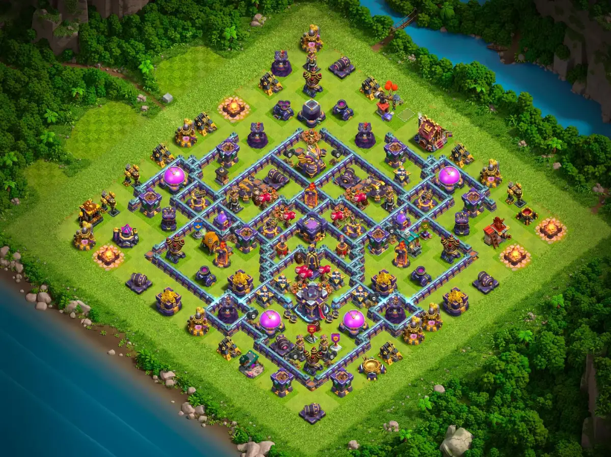TH15 Legend League Base Layout for Clash of Clans Defense