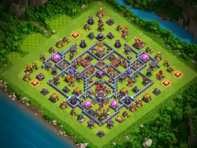 Layout TH15 Legend League Base Layout for Clash of Clans Defense