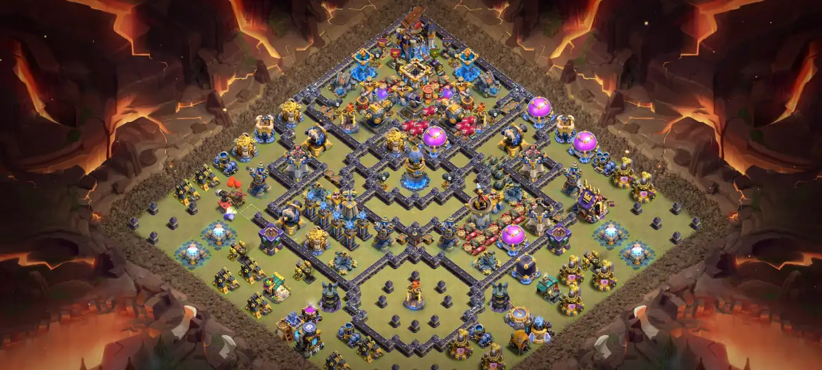 TH18 War Base with Deep Core and Offset Town Hall