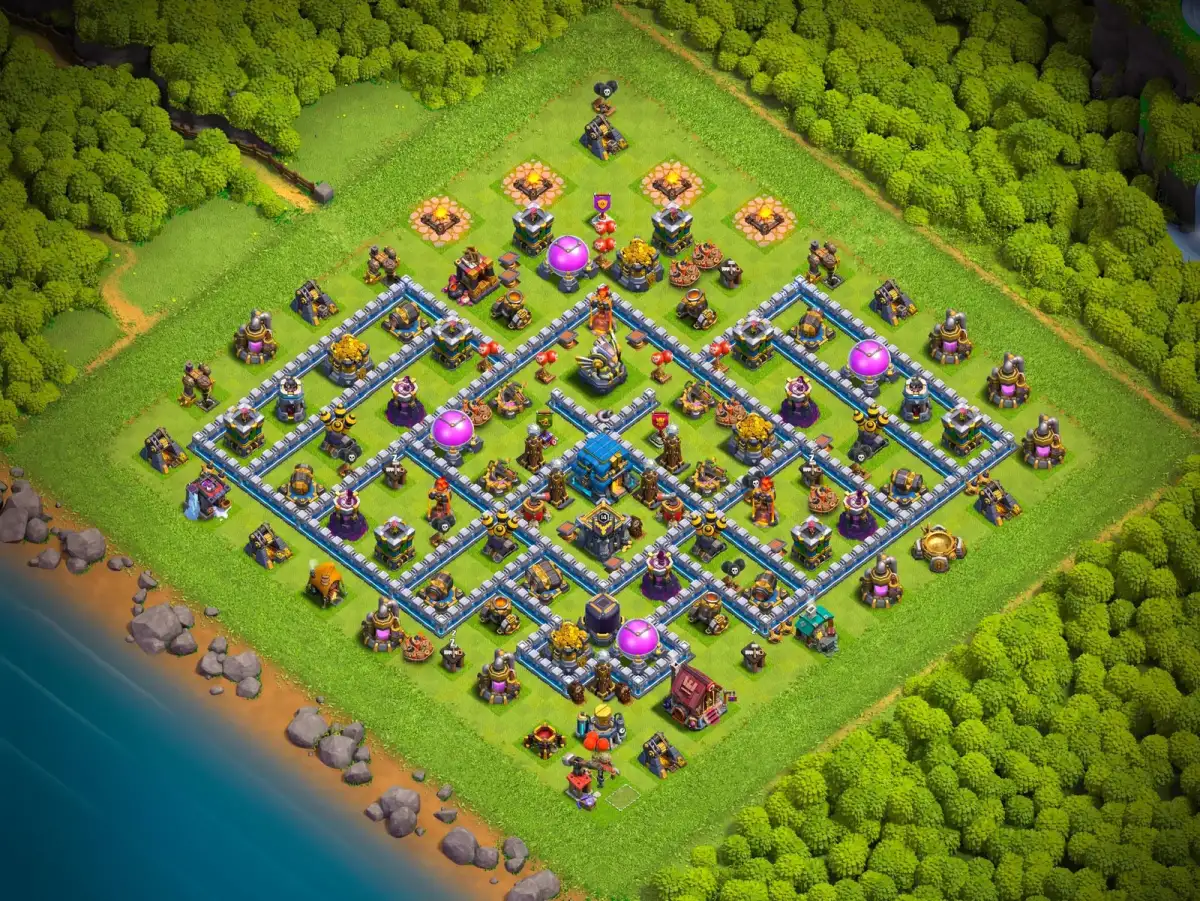 TH12 Legend League Base Layout for Clash of Clans Defense