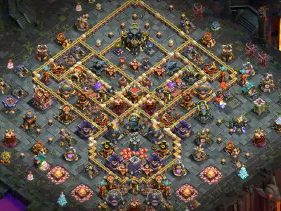 Layout CWL TH17 War Base with Anti 2 Star, Anti E-Dragon Core 2026