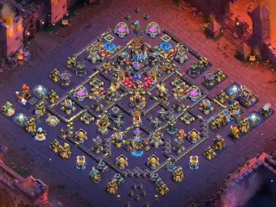 Layout Base TH18 Terbaru Anti 2 Star War for Legend League Air Defense
