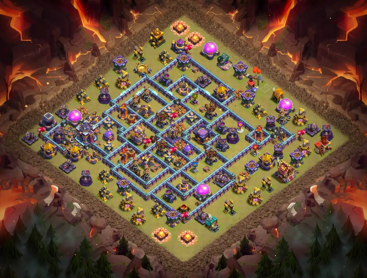 TH15 War Base Anti 3 Star Layout for Clash of Clans