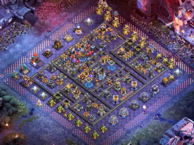 Layout TH18 War Base Anti 3 Star for Electro Dragon and Legends