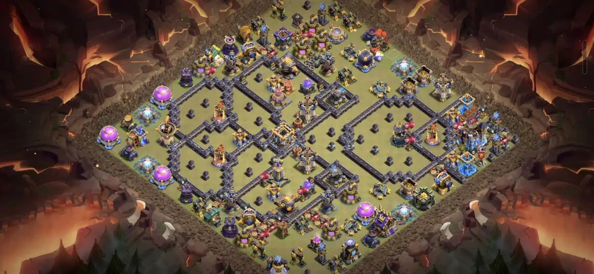 TH18 Anti 2 Stars Legend League Base with Offset Town Hall