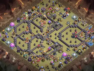 Layout TH18 Anti 2 Stars Legend League Base with Offset Town Hall