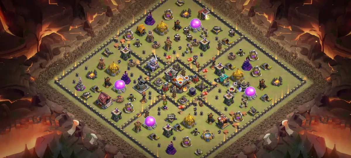 TH11 Defense Base Link for War Badr and Anti 2 Star