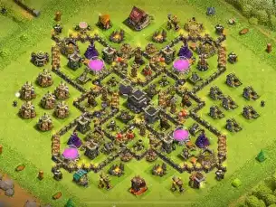 Elite TH9 Defense Coc Layout | Anti 3 Stars Archer Queen