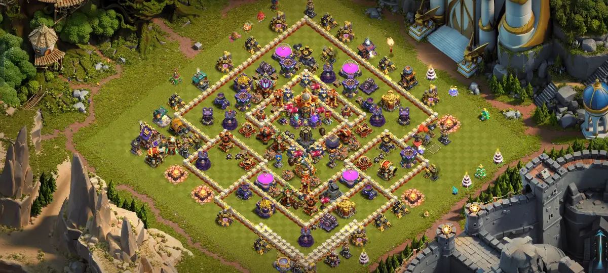 TH16 Farming Base Anti 2 Star Layout for Clash of Clans