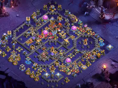 Layout TH18 Legend League Base with Centralized Town Hall