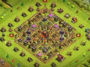 Winning TH10 Farming Coc Layout | Anti Everything Baselink farm