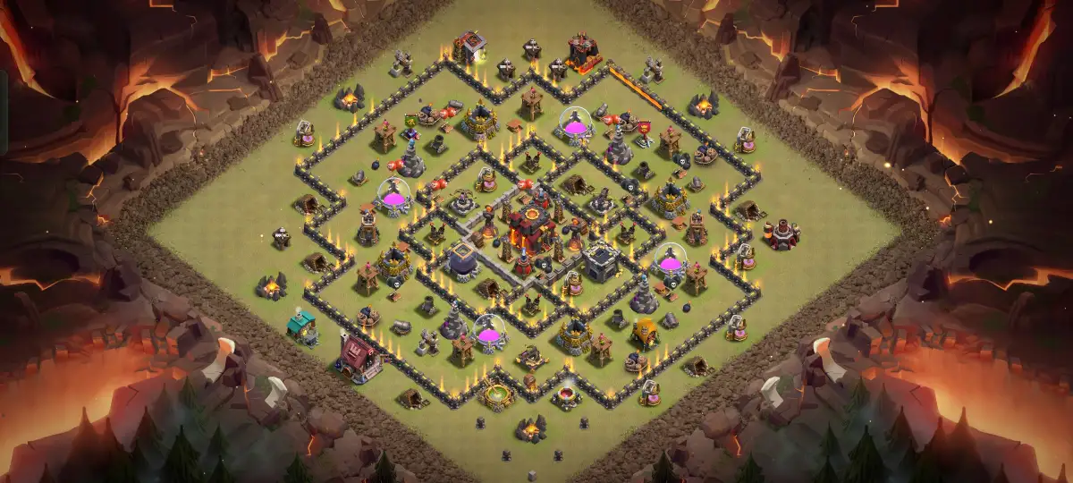 TH10 War Base for Clash of Clans | Legend League Copy Link