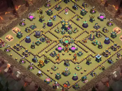 Layout TH14 War Base Copy Link Anti 2 Star Ring Layout