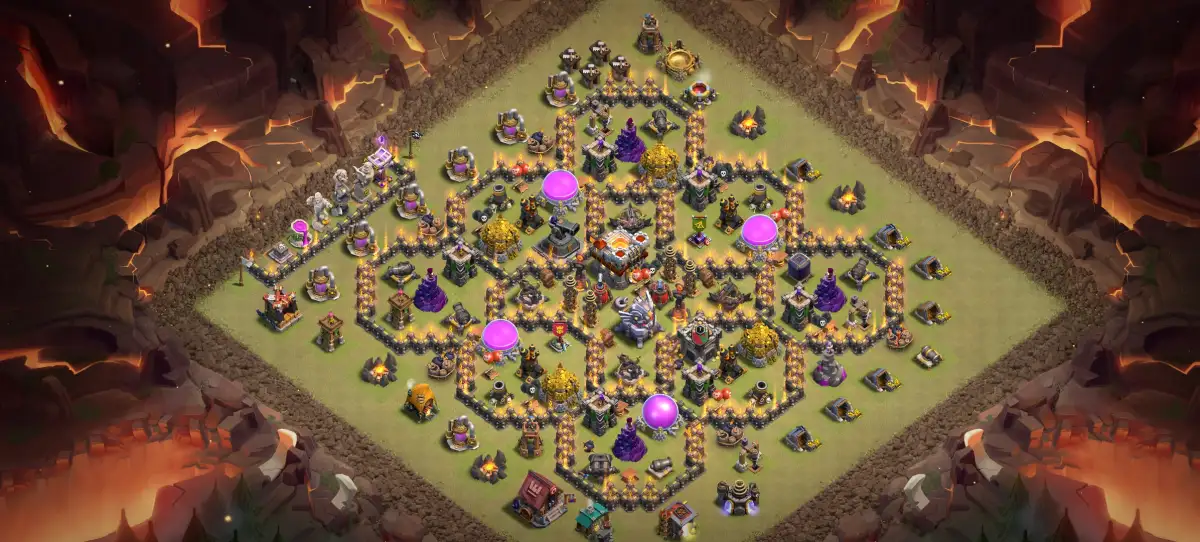 TH11 Defense Base for CoC War Badr with Copy Link