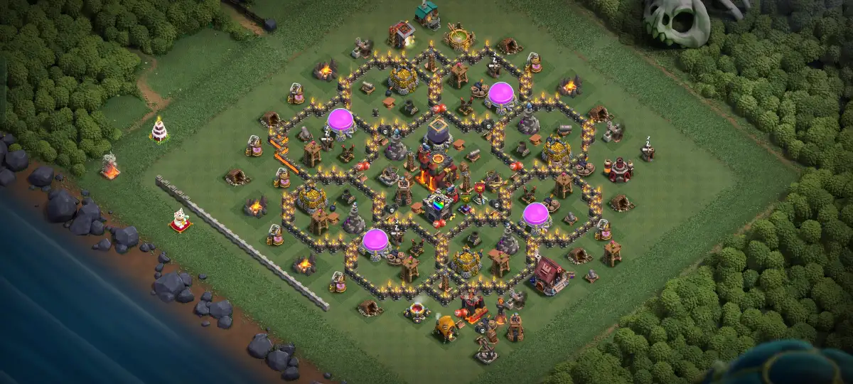 TH10 Anti 2 Star Hybrid Base Layout for Clash of Clans