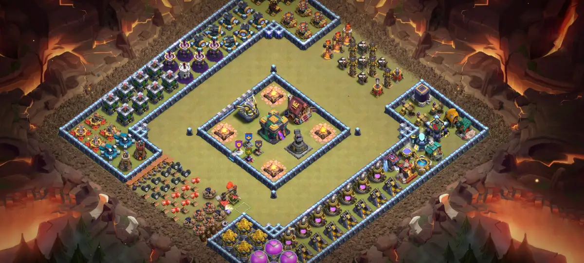 TH14 Troll War Badr Base for CoC with Copy Link