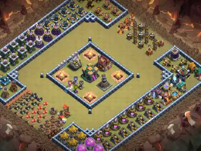 Layout TH14 Troll War Badr Base for CoC with Copy Link