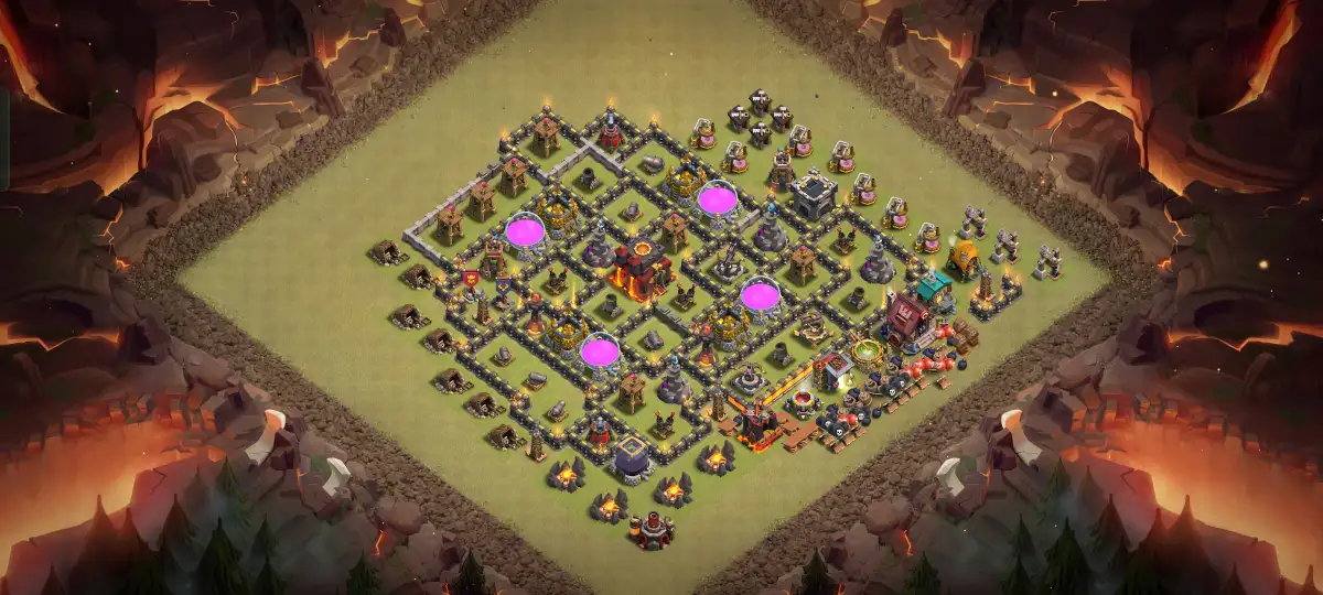 TH10 War Base Anti Air Layout for Clash of Clans
