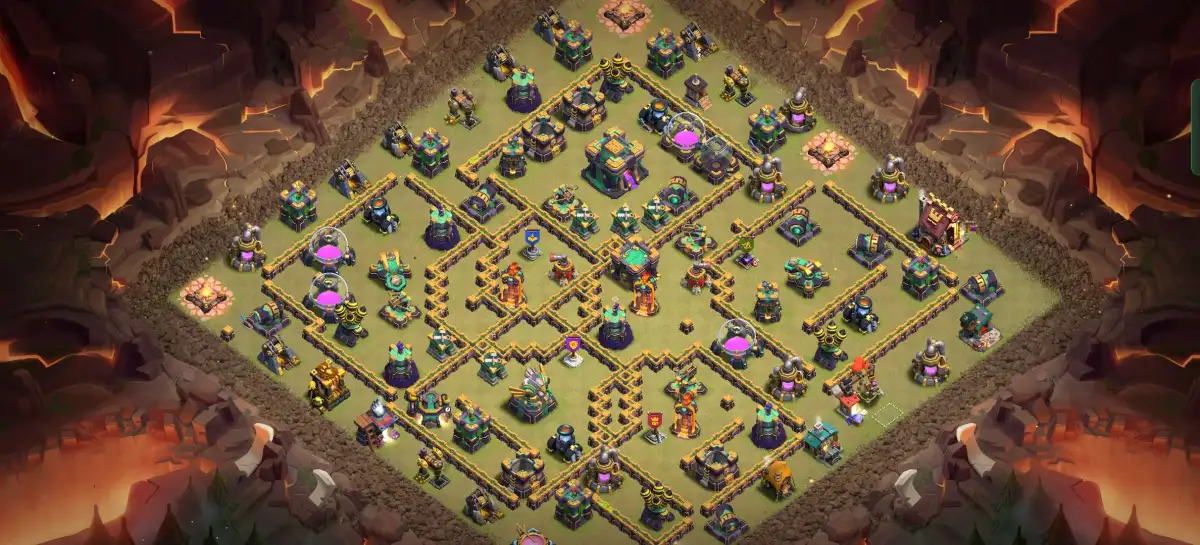 TH14 War Badr Base for Clash of Clans Defense