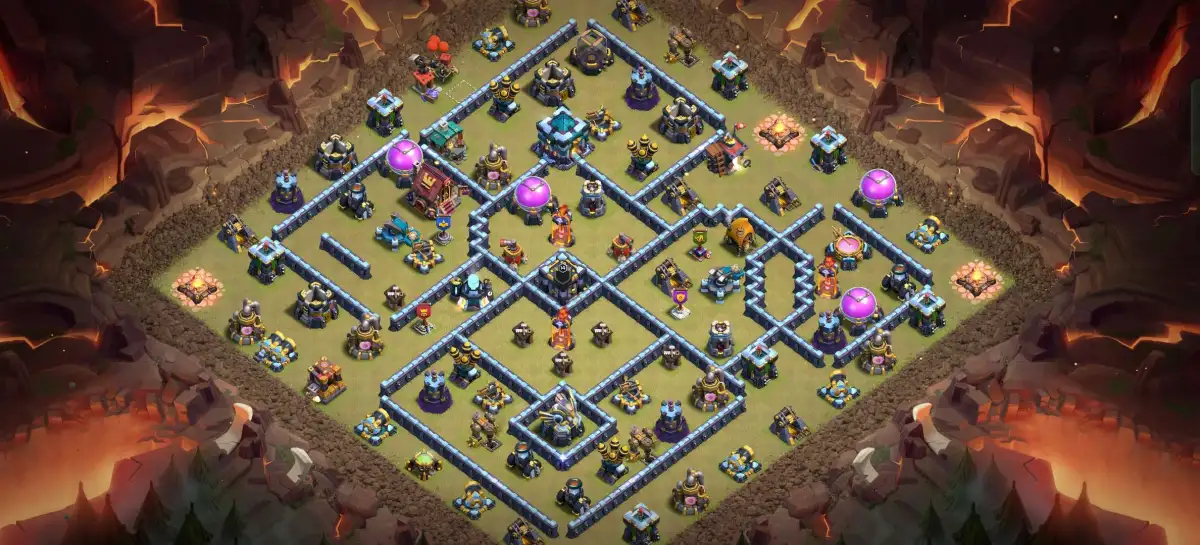 TH13 Farming Base for COC | Anti Everything war badr