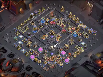 Layout TH18 War Base Anti 3 Star for Clash of Clans