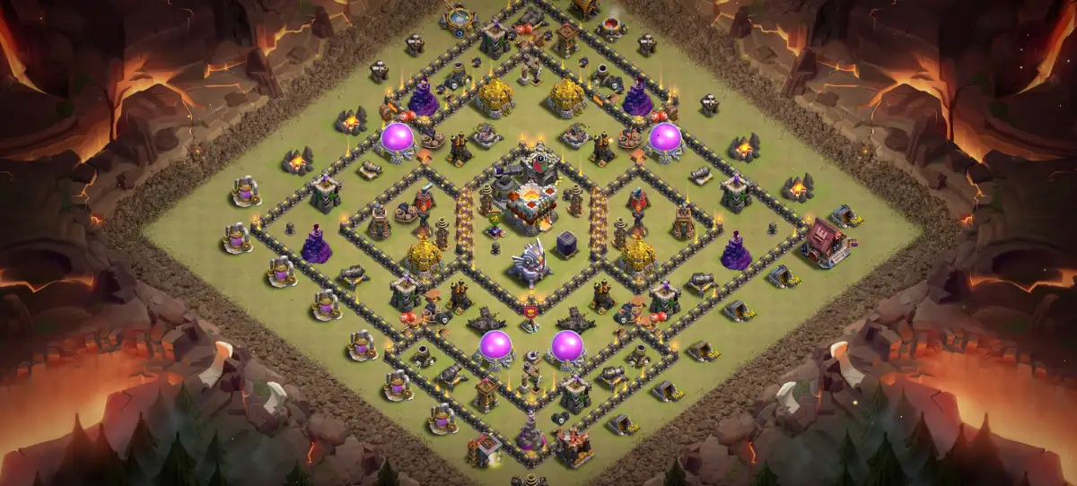 TH11 War Base Copy Link | Anti 2 Star Ring Layout