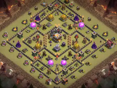 Layout TH11 War Base Copy Link | Anti 2 Star Ring Layout