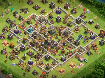 Layout TH14 Farming Base with Tough Anti 2 Star Core