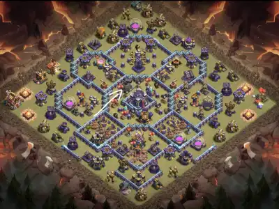 Layout TH15 War Base Anti 3 Star | Clash of Clans Layout