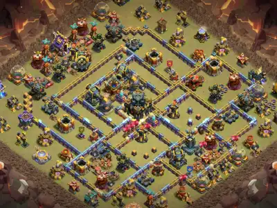 Layout Best TH17 War Hybrid Base with Anti 2 star 2026