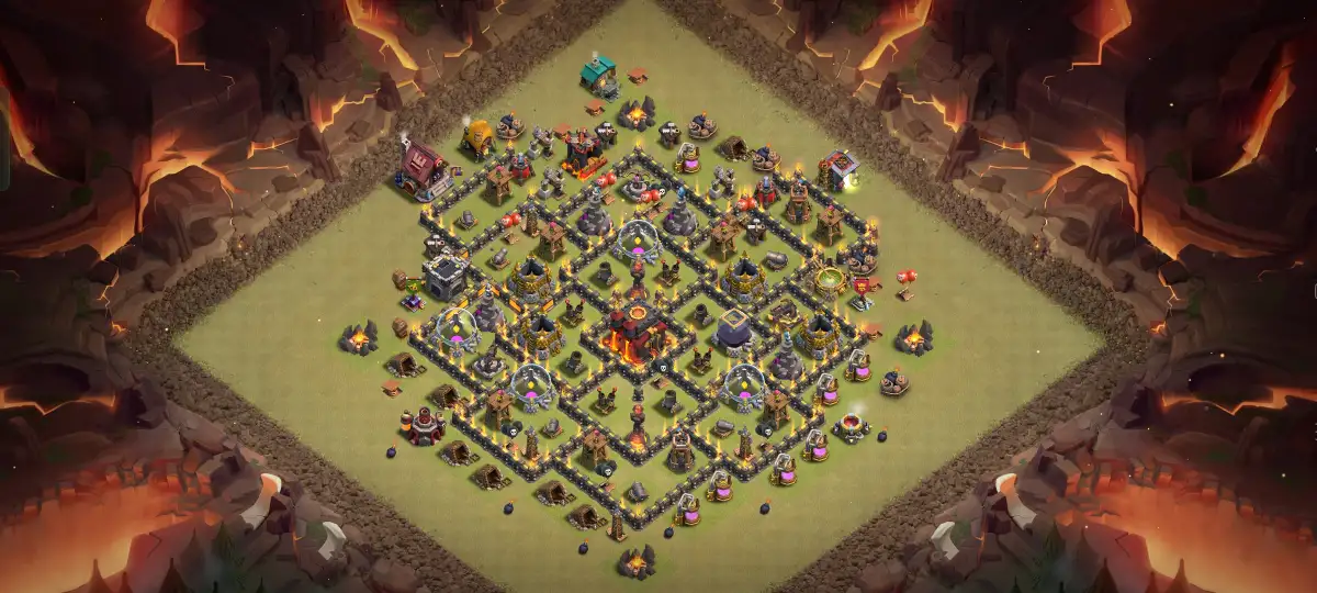 TH10 War Base for Clash of Clans Anti 3 Star Layout