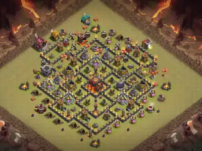 Layout TH10 War Base for Clash of Clans Anti 3 Star Layout
