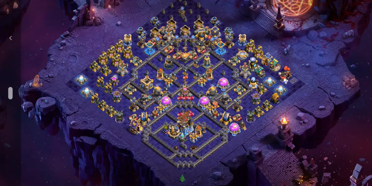 TH18 Legend League Base with Split Core Anti 3 Star Setup