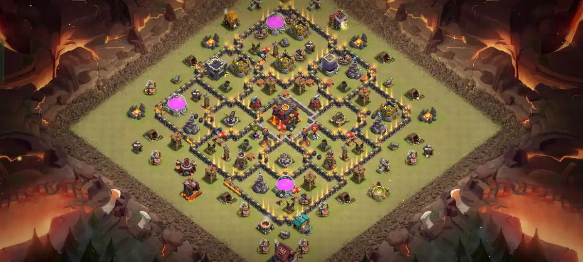 TH10 War Base Anti Everything Layout for Legend League