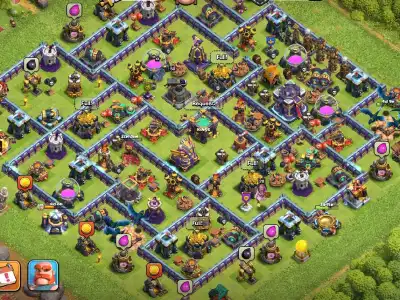 Layout TH15 War Base Anti 3 Star Layout for Clash of Clans