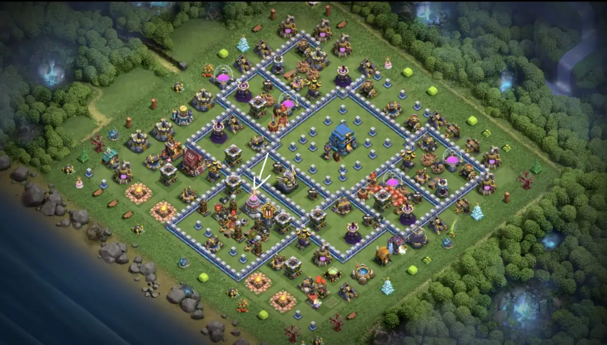 TH12 War Base for CoC Anti 3 Stars | war badr