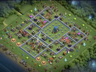 Layout TH12 War Base for CoC Anti 3 Stars | war badr