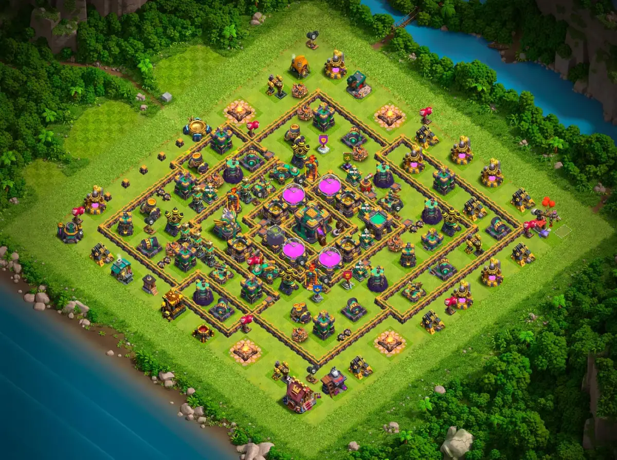 TH14 Legend League Base Layout | Anti 2 Star Defense
